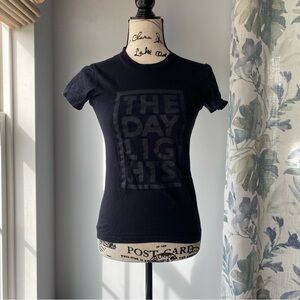 y2k American Apparel 2000s black emo graphic band tee • size small